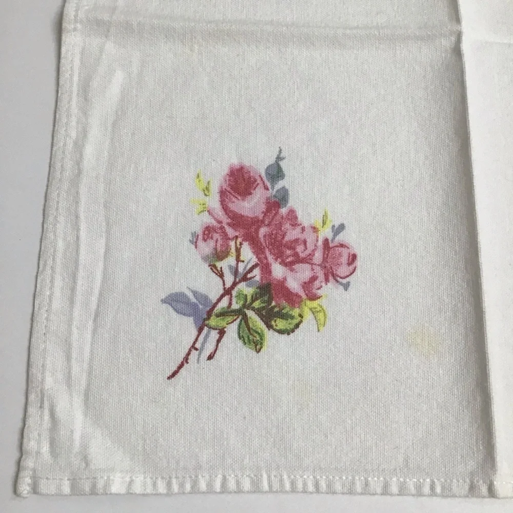 Biltmore Estate Floral Napkins SET OF 3 Thick Cotton Bread Basket Liners Cottage